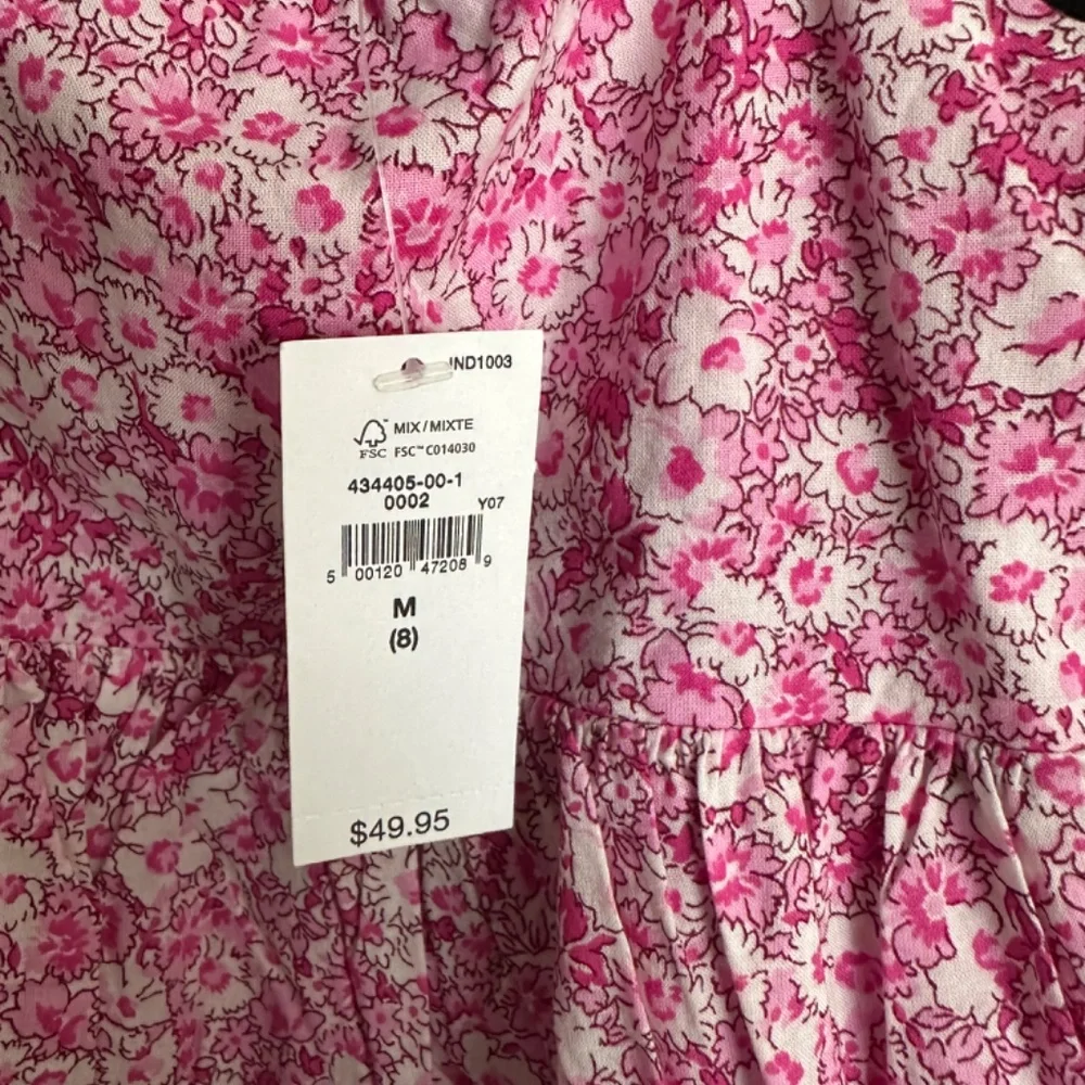 Gap kids, girls pink floral  summer dress size 8 - Picture 7 of 8